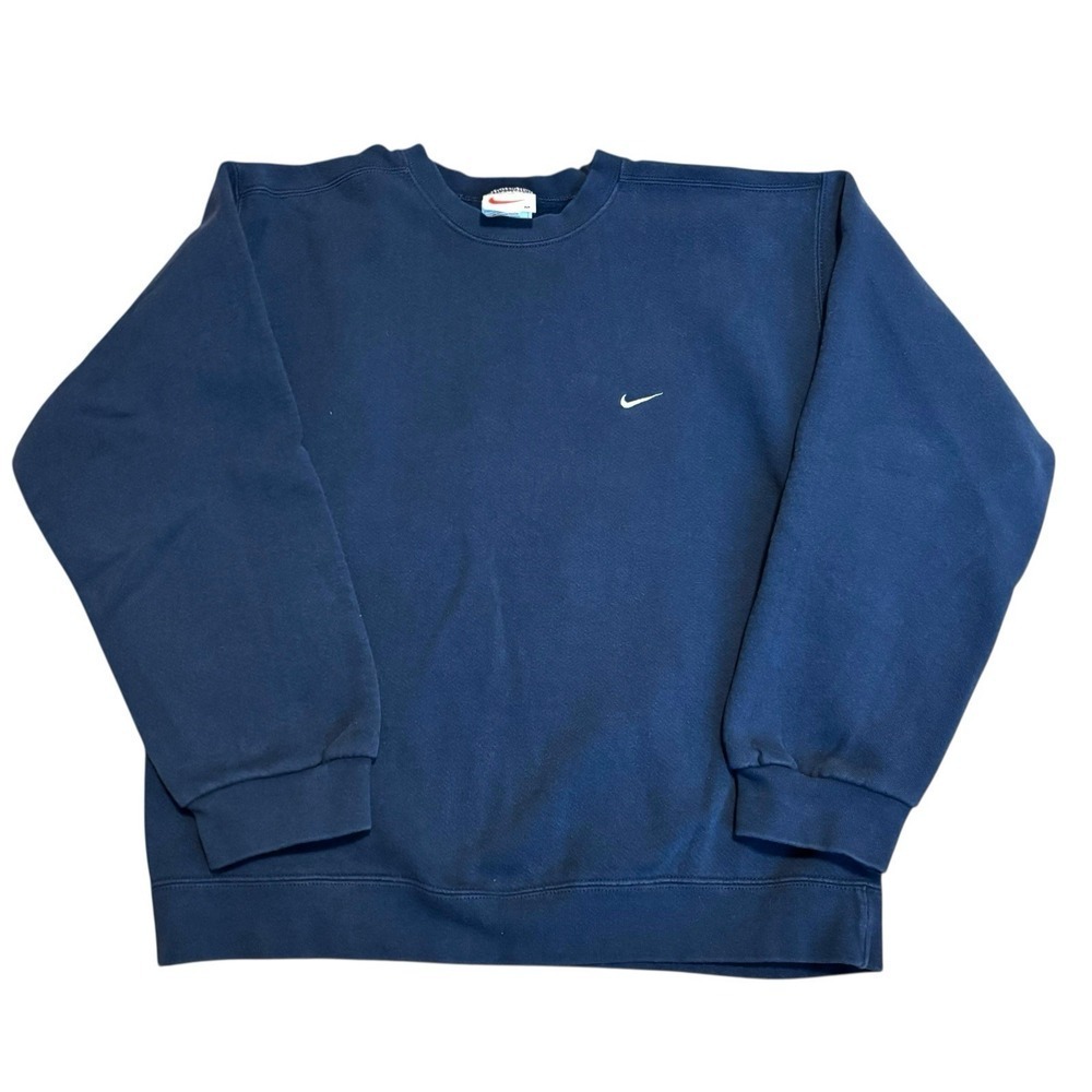 Vintage 90s Nike Swoosh Pullover Crewneck Sweatshirt Size Men's Medium